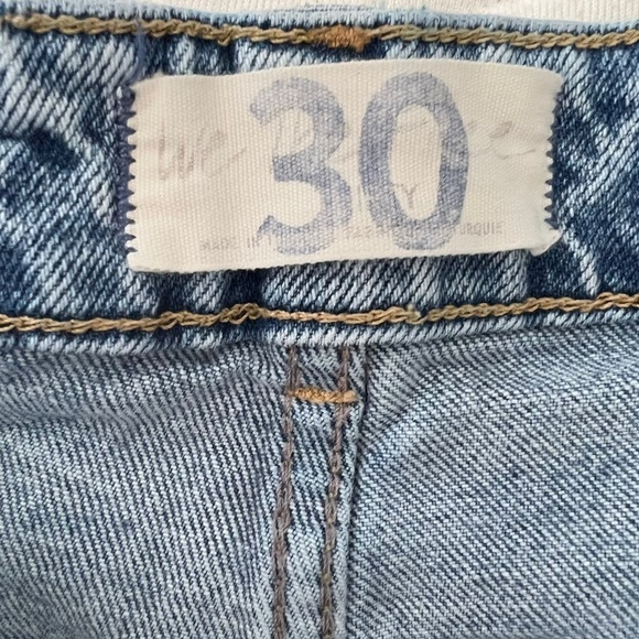 Free People Womens mom jeans Size 30 high waisted light wash button up - Picture 3 of 9